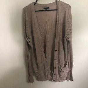 American Eagle tan cardigan